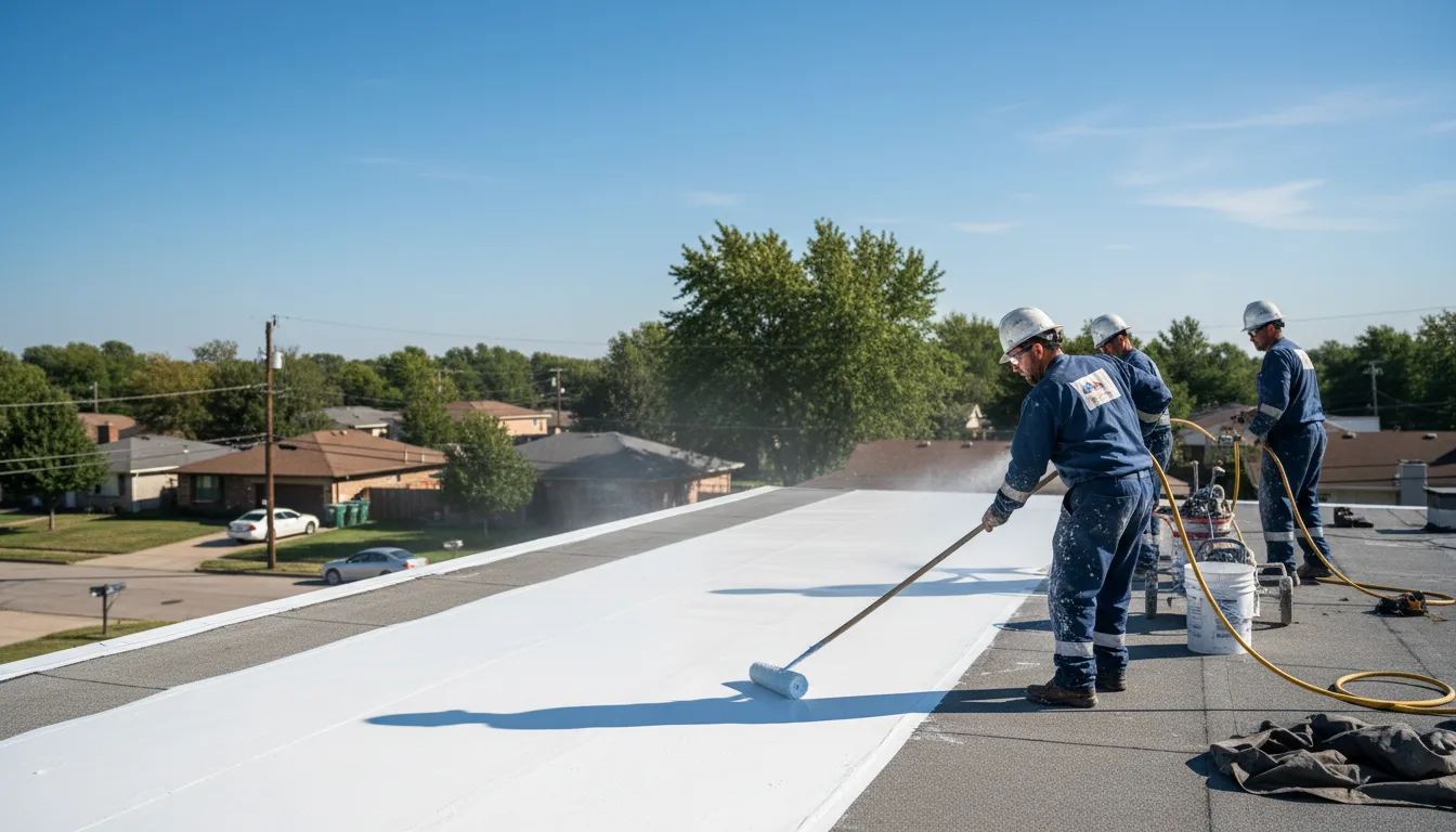 Commercial roof coating in Valdez, NM near me